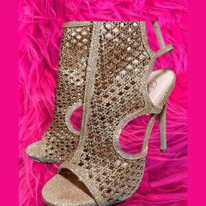 champagne gold heels